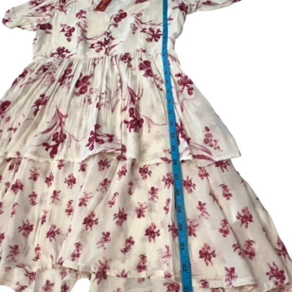 NWT Coco Jaimeson Floral Tiered Flowy Feminine Mini Dress Juniors Size Large - Picture 11 of 16